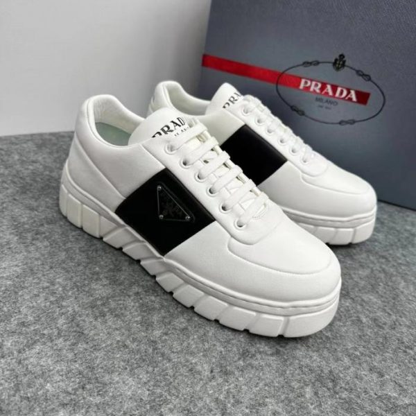 Scarpe da ginnastica da uomo in pelle Prada
