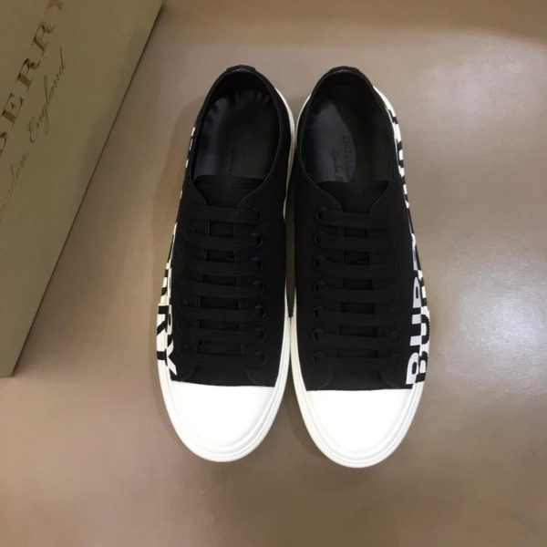 Burberr scarpe classiche casual in tela da uomo