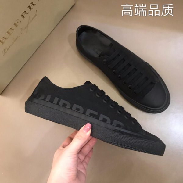 Burberr scarpe classiche casual in tela da uomo