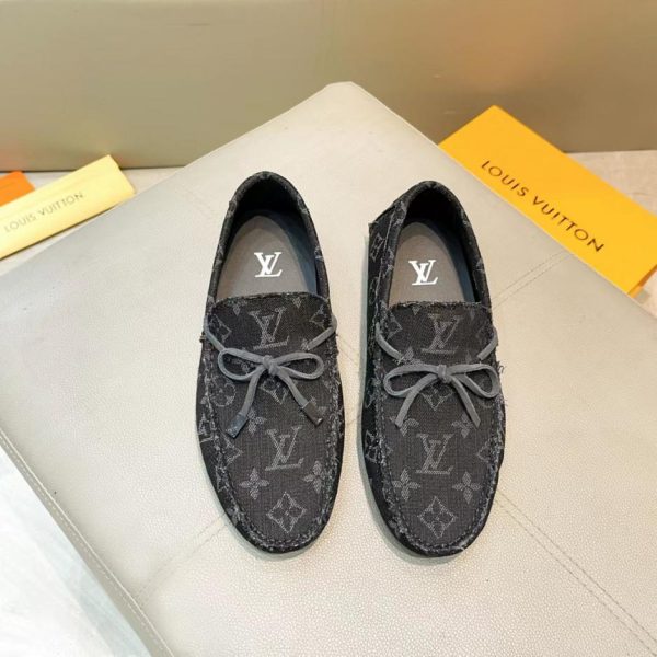 LOUIS VUITTON Scarpe berretto di fascia alta/denim