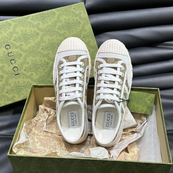 repliche,replica,perfette,siti di,affidabili,migliori siti,dove comprare,1:1,scarpe da ginnastica Gucci abbina sneakers basse in tela stringate