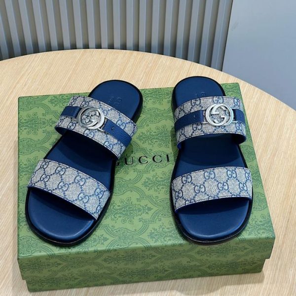 repliche,replica,perfette,siti di,affidabili,migliori siti,dove comprare,1:1,scarpe da ginnastica Sandali Doppia G Intrecciati Gucci Da Uomo
