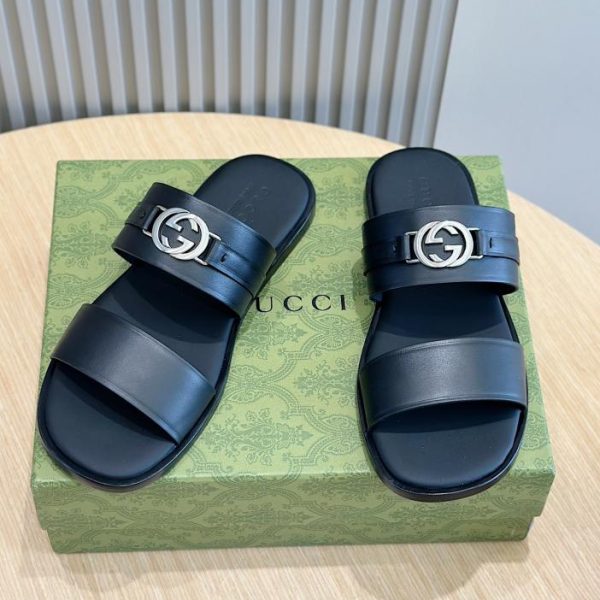 repliche,replica,perfette,siti di,affidabili,migliori siti,dove comprare,1:1,scarpe da ginnastica Sandali Doppia G Intrecciati Gucci Da Uomo