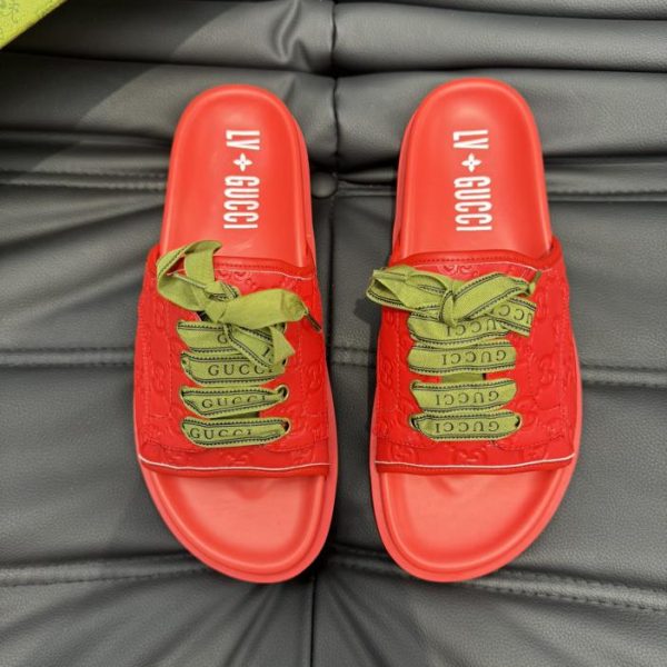 repliche,replica,perfette,siti di,affidabili,migliori siti,dove comprare,1:1,scarpe da ginnastica Pantofole in co-branding Gucci