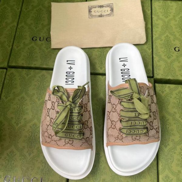 repliche,replica,perfette,siti di,affidabili,migliori siti,dove comprare,1:1,scarpe da ginnastica Pantofole in co-branding Gucci