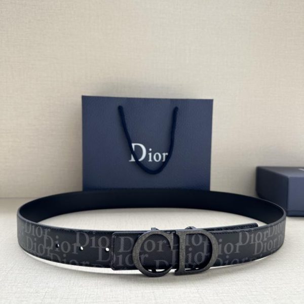 Cintura reversibile Dior 35 mm