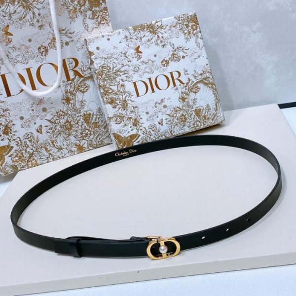 Cintura Dior Montaigne in pelle di vitello 1,5 cm