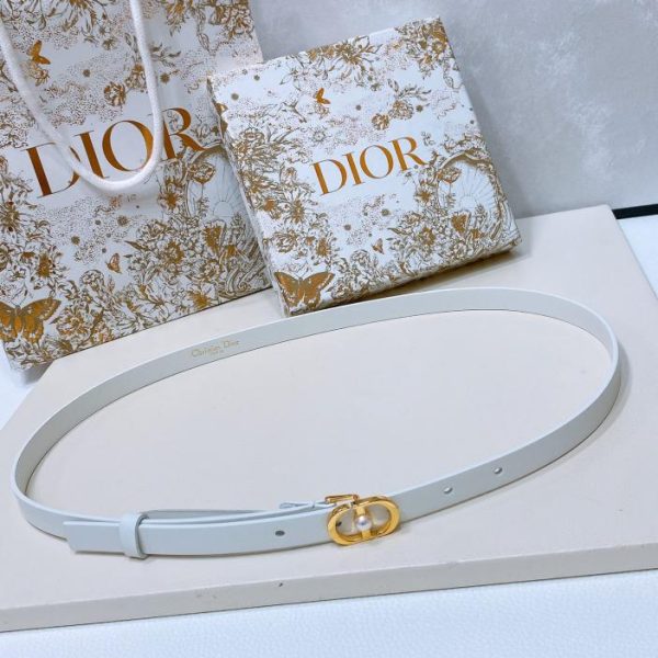 Cintura Dior Montaigne in pelle di vitello 1,5 cm