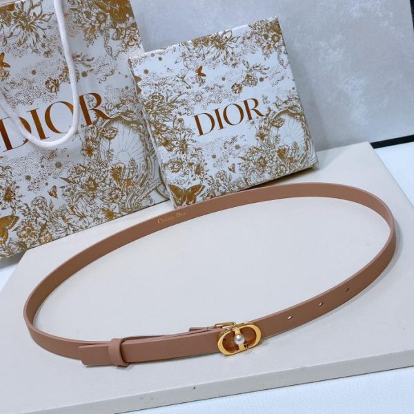 Cintura Dior Montaigne in pelle di vitello 1,5 cm