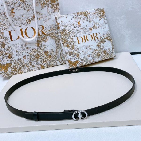 Cintura Dior Montaigne in pelle di vitello 1,5 cm