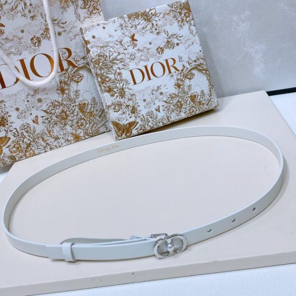 Cintura Dior Montaigne in pelle di vitello 1,5 cm