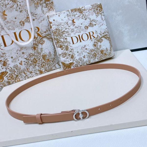 Cintura Dior Montaigne in pelle di vitello 1,5 cm