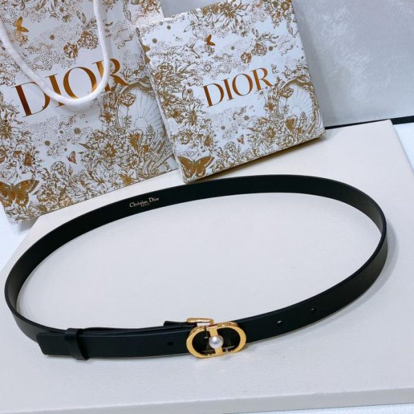 Cintura in pelle Dior Montaigne 2,0 cm