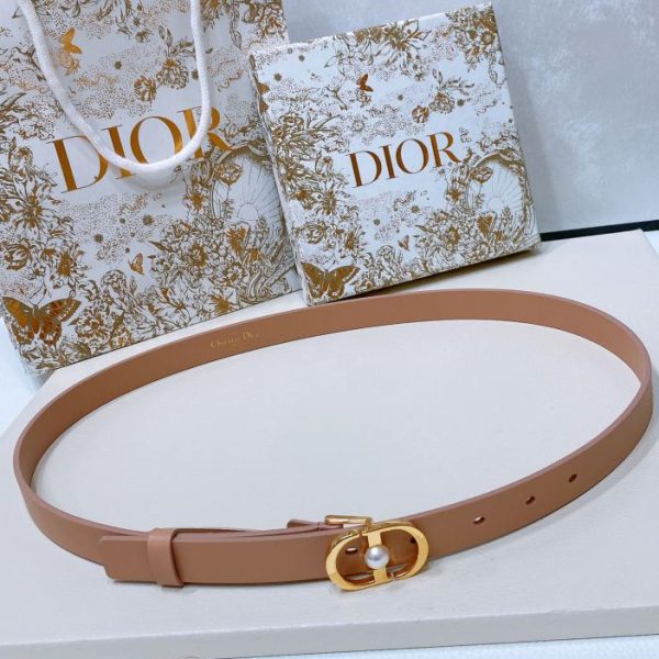 Cintura in pelle Dior Montaigne 2,0 cm
