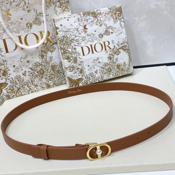 Cintura in pelle Dior Montaigne 2,0 cm