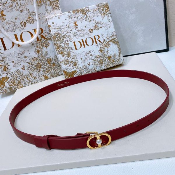Cintura in pelle Dior Montaigne 2,0 cm
