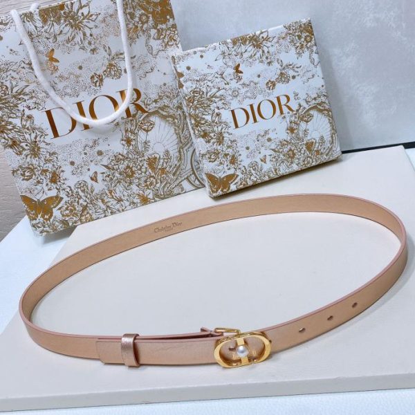 Cintura in pelle Dior Montaigne 2,0 cm