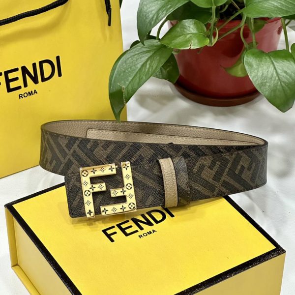 repliche,replica,perfette,siti di,affidabili,migliori siti,dove comprare,1:1,scarpe da ginnastica Cintura reversibile FENDI a doppio passante