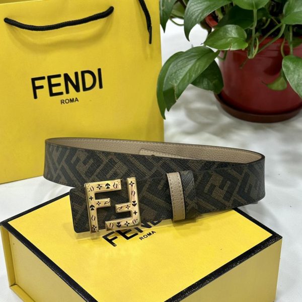 repliche,replica,perfette,siti di,affidabili,migliori siti,dove comprare,1:1,scarpe da ginnastica Cintura reversibile FENDI a doppio passante