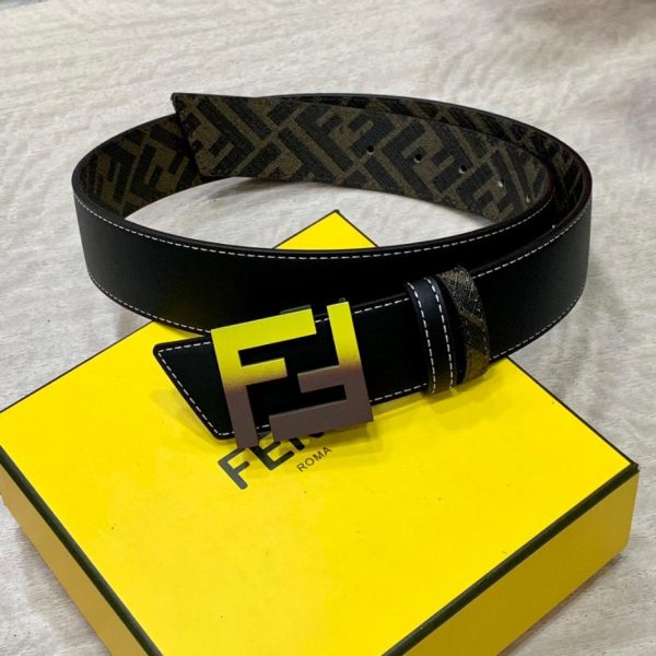 repliche,replica,perfette,siti di,affidabili,migliori siti,dove comprare,1:1,scarpe da ginnastica Cintura reversibile FENDI a doppio passante larga 4,0 cm