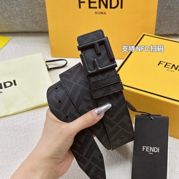 repliche,replica,perfette,siti di,affidabili,migliori siti,dove comprare,1:1,scarpe da ginnastica FENDI cintura doppia larghezza 4,0 cm