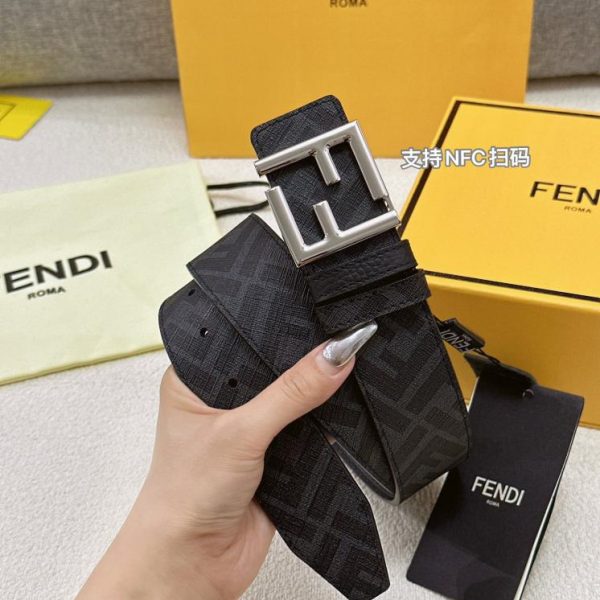 repliche,replica,perfette,siti di,affidabili,migliori siti,dove comprare,1:1,scarpe da ginnastica FENDI cintura doppia larghezza 4,0 cm