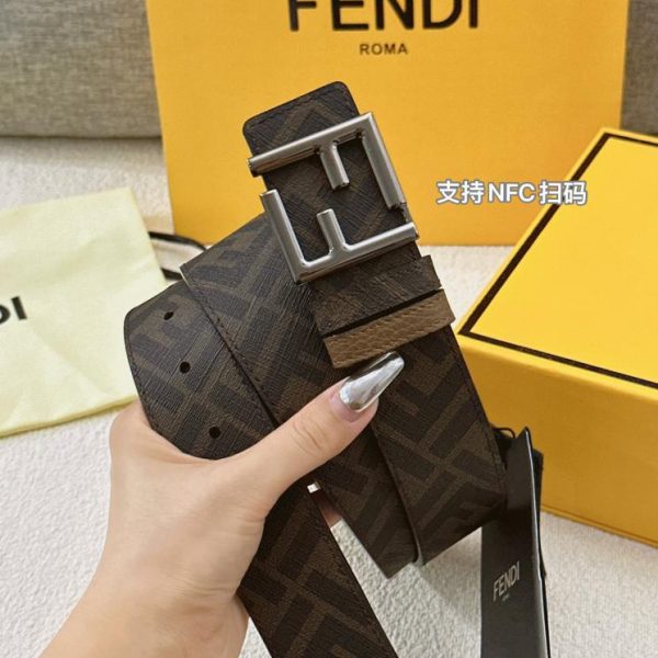 repliche,replica,perfette,siti di,affidabili,migliori siti,dove comprare,1:1,scarpe da ginnastica FENDI cintura doppia larghezza 4,0 cm