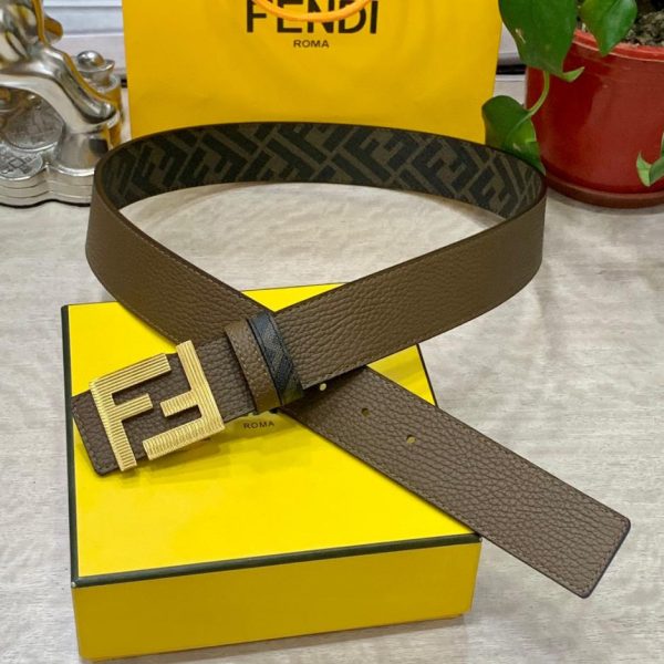 repliche,replica,perfette,siti di,affidabili,migliori siti,dove comprare,1:1,scarpe da ginnastica Cintura reversibile FENDI a doppio passante larga 4,0 cm