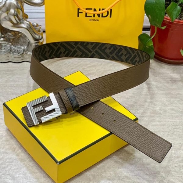 repliche,replica,perfette,siti di,affidabili,migliori siti,dove comprare,1:1,scarpe da ginnastica Cintura reversibile FENDI a doppio passante larga 4,0 cm