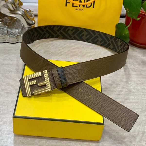 repliche,replica,perfette,siti di,affidabili,migliori siti,dove comprare,1:1,scarpe da ginnastica Cintura reversibile FENDI a doppio passante larga 4,0 cm