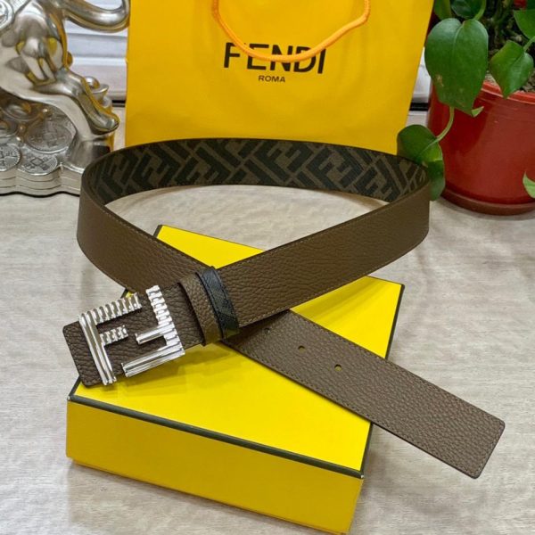 repliche,replica,perfette,siti di,affidabili,migliori siti,dove comprare,1:1,scarpe da ginnastica Cintura reversibile FENDI a doppio passante larga 4,0 cm