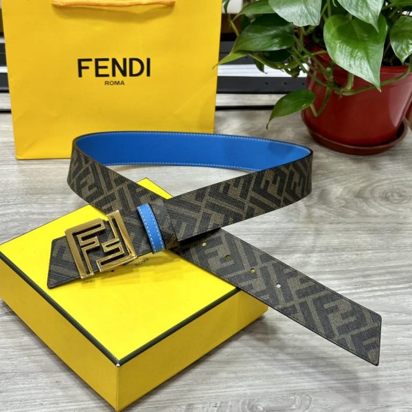 repliche,replica,perfette,siti di,affidabili,migliori siti,dove comprare,1:1,scarpe da ginnastica Cintura reversibile FENDI a doppio passante larga 4,0 cm