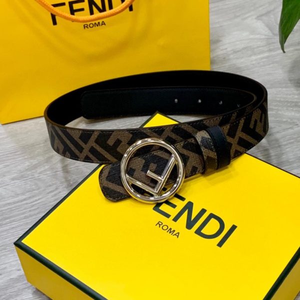 repliche,replica,perfette,siti di,affidabili,migliori siti,dove comprare,1:1,scarpe da ginnastica Cintura reversibile a doppio passante FENDI larga 3,0 cm