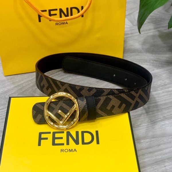 repliche,replica,perfette,siti di,affidabili,migliori siti,dove comprare,1:1,scarpe da ginnastica Cintura reversibile a doppio passante FENDI larga 3,0 cm