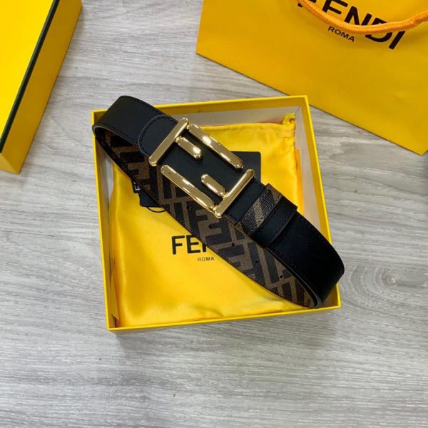 repliche,replica,perfette,siti di,affidabili,migliori siti,dove comprare,1:1,scarpe da ginnastica Cintura reversibile a doppio passante FENDI larga 3,0 cm
