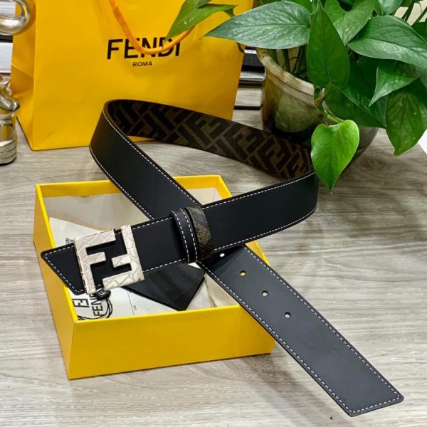 repliche,replica,perfette,siti di,affidabili,migliori siti,dove comprare,1:1,scarpe da ginnastica Cintura reversibile FENDI a doppio passante larga 4,0 cm