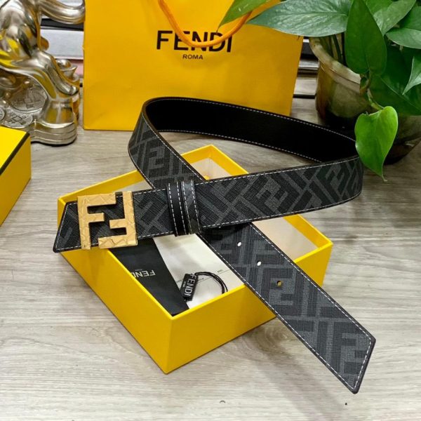 repliche,replica,perfette,siti di,affidabili,migliori siti,dove comprare,1:1,scarpe da ginnastica Cintura reversibile FENDI a doppio passante larga 4,0 cm