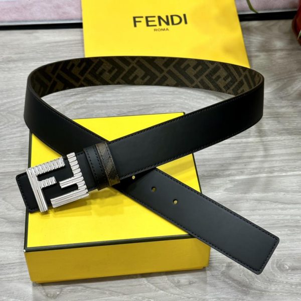 repliche,replica,perfette,siti di,affidabili,migliori siti,dove comprare,1:1,scarpe da ginnastica Cintura reversibile FENDI a doppio passante larga 4,0 cm