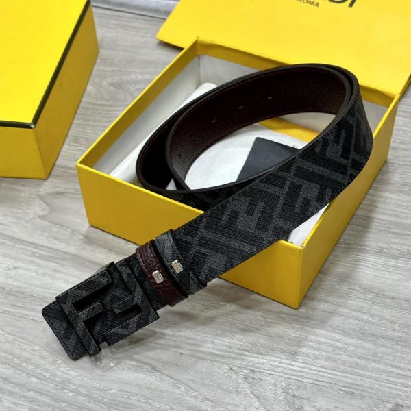 repliche,replica,perfette,siti di,affidabili,migliori siti,dove comprare,1:1,scarpe da ginnastica Cintura reversibile FENDI a doppio passante larga 4,0 cm