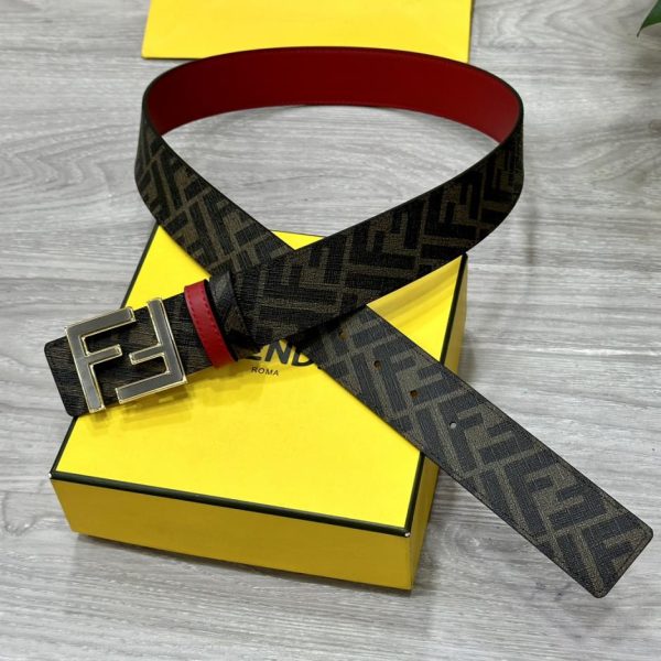 repliche,replica,perfette,siti di,affidabili,migliori siti,dove comprare,1:1,scarpe da ginnastica Cintura reversibile FENDI a doppio passante larga 4,0 cm