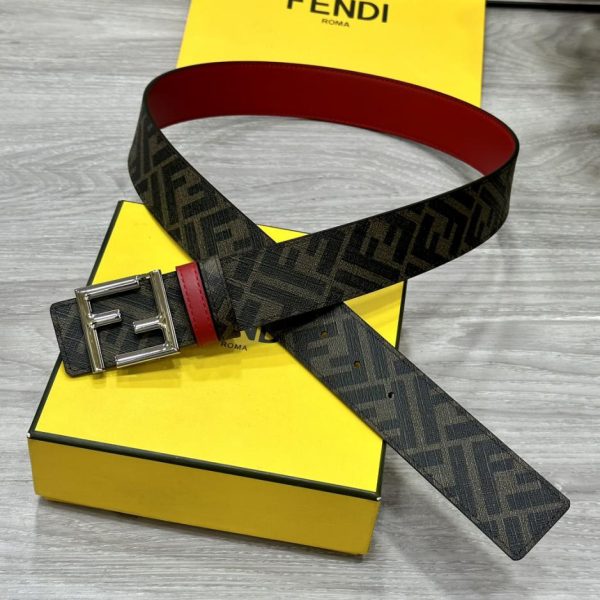 repliche,replica,perfette,siti di,affidabili,migliori siti,dove comprare,1:1,scarpe da ginnastica Cintura reversibile FENDI a doppio passante larga 4,0 cm
