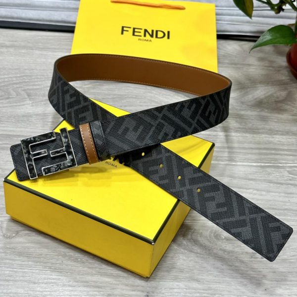repliche,replica,perfette,siti di,affidabili,migliori siti,dove comprare,1:1,scarpe da ginnastica Cintura reversibile FENDI a doppio passante larga 4,0 cm
