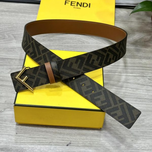 repliche,replica,perfette,siti di,affidabili,migliori siti,dove comprare,1:1,scarpe da ginnastica Cintura reversibile FENDI a doppio passante larga 4,0 cm