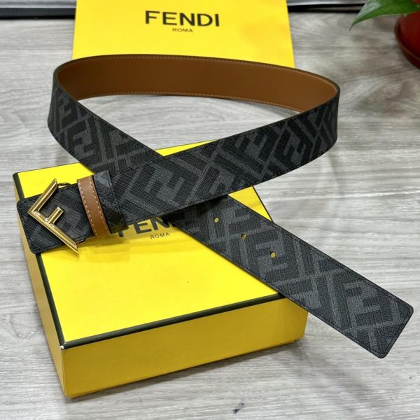 repliche,replica,perfette,siti di,affidabili,migliori siti,dove comprare,1:1,scarpe da ginnastica Cintura reversibile FENDI a doppio passante larga 4,0 cm