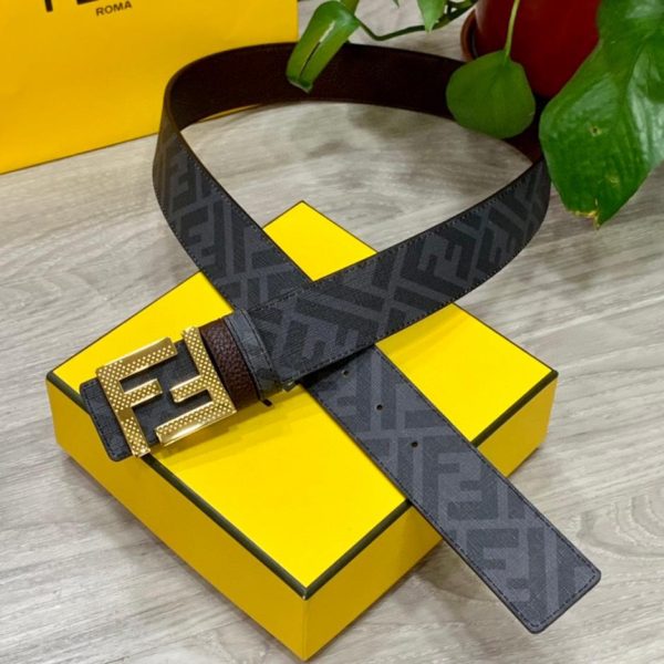 repliche,replica,perfette,siti di,affidabili,migliori siti,dove comprare,1:1,scarpe da ginnastica Cintura reversibile FENDI a doppio passante larga 4,0 cm