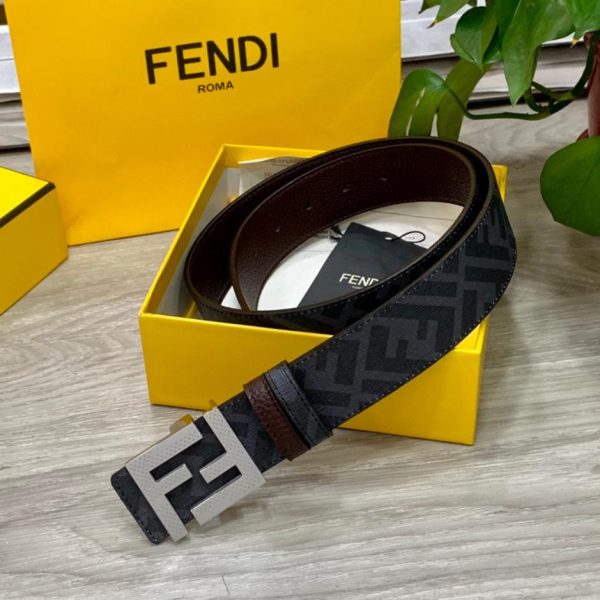 repliche,replica,perfette,siti di,affidabili,migliori siti,dove comprare,1:1,scarpe da ginnastica Cintura reversibile FENDI a doppio passante larga 4,0 cm