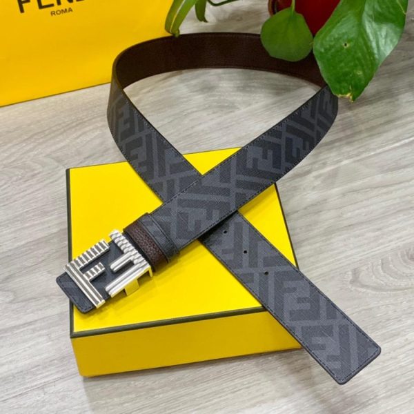 repliche,replica,perfette,siti di,affidabili,migliori siti,dove comprare,1:1,scarpe da ginnastica Cintura reversibile FENDI a doppio passante larga 4,0 cm