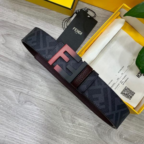 repliche,replica,perfette,siti di,affidabili,migliori siti,dove comprare,1:1,scarpe da ginnastica Cintura reversibile FENDI a doppio passante larga 4,0 cm
