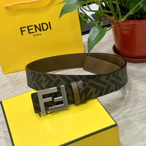 Cintura reversibile FENDI a doppio passante