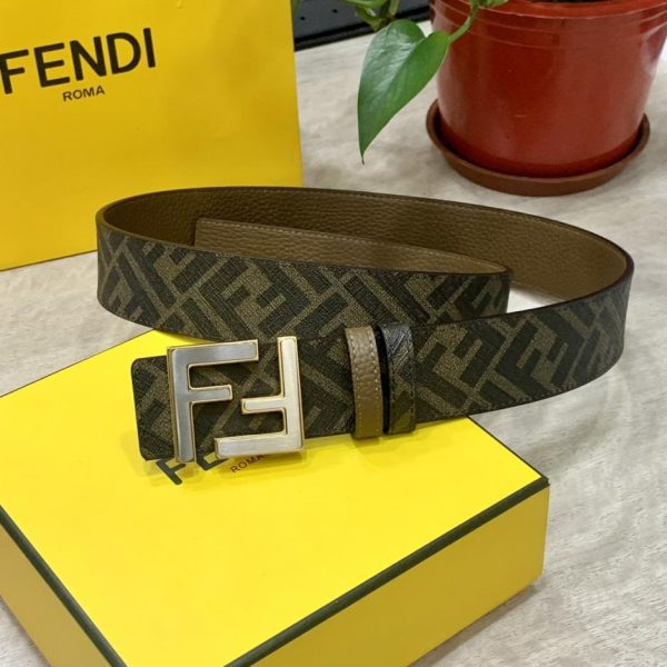 Cintura reversibile FENDI a doppio passante